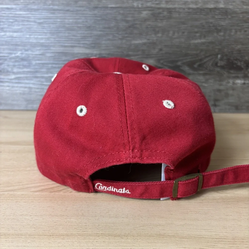 St. Louis Cardinals Hat Cap Strap Back Red White MLB Baseball Mens Fan Favorite